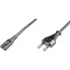 Assmann Electronic ASSMANN maitinimo laidas Euro - C7 M/F 1,8m H03VVH2-F 0,75qmm bl