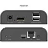 Assmann Electronic DIGITUS HDMI IP KVM ilgintuvo rinkinys 4K/60Hz 120/200 m „One-to-Many“ CAT Juodas