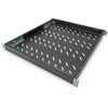 DIGITUS 19" Cabinet shelf, 1U, 500-780mm, color juodas (RAL 9005), DN-97647