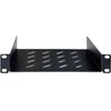 „Digitus“ | 1U fiksuota lentyna | DN-10-TRAY-2-B | Puikiai tinka laikyti komponentus, kurie nėra tinkami 254 mm (10 colių) pločio. Plonas dizainas, užimantis 1 aukščio vieneto vietą. Lengva ir greita sumontuoti arba išmontuoti. Maksimali apkrova: 25 kg | Juodas