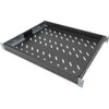 DIGITUS 19" Cabinet shelf, 1U, 350-500mm, color juodas (RAL 9005), DN-97645