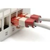 Digitus DIGITUS spalvoti spaustukai RJ45 jungiamiesiems kabeliams, 100 vnt., raudoni