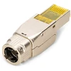 Digitus DIGIT RJ45 modulinis kištukas cat.6A, PoE++, 10GbE, ekranuotas, metalinis, be įrankių, AWG 27-22, daugiagyslis/viengyslis