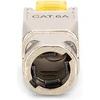 Digitus DIGIT RJ45 modulinis kištukas cat.6A, PoE++, 10GbE, ekranuotas, metalinis, be įrankių, AWG 27-22, daugiagyslis/viengyslis