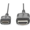 Digitus HDMI Mini - HDMI kabelis 2 m, juodas (DB-330121-020-S)