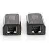 Assmann Electronic DIGITUS Mini HDMI prailginimo rinkinys Full HD 50m Cat6/6A/7 maitinamas per Micro USB laidą juodas
