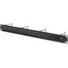 Assmann Electronic DIGITUS DN-97669 1U kabelių valdymo skydelis su šepečiu 4xplieniniai žiedai 40x75mm juodas RAL 9005