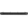 Assmann Electronic DIGITUS DN-97669 1U kabelių valdymo skydelis su šepečiu 4xplieniniai žiedai 40x75mm juodas RAL 9005