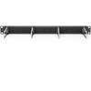 Assmann Electronic DIGITUS DN-97669 1U kabelių valdymo skydelis su šepečiu 4xplieniniai žiedai 40x75mm juodas RAL 9005
