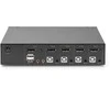 Przełącznik Digitus DIGITUS KVM jungiklis, 4K60HZ, 4x1 DP įvestis, 1x DP USB išvestis