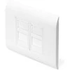 Digitus Ramka 80x80mm su adapterami 2x 22,5mm 2x Keystone