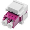 Digitus DIGITUS LWL Kupplung LC/LC Multimode-OM4 Dupl.Keystone-Modul