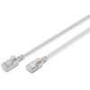 Digitus CAT 6A klasa Ea, F/FTP, skrętka patch, Cu, LSZH, AWG 32/7, ilgis: 0,3 m, pilka