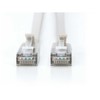 Digitus CAT 6A klasa Ea, F/FTP, skrętka patch, Cu, LSZH, AWG 32/7, ilgis: 1,5 m, pilka