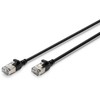 Digitus CAT 6A klasa Ea, F/FTP, skrętka patch, Cu, LSZH, AWG 32/7, ilgis: 1,5 m, juoda