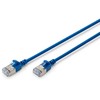 Digitus CAT 6A klasa Ea, F/FTP, skrętka patch, Cu, LSZH, AWG 32/7, ilgis: 1,5 m, mėlyna