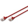 Digitus CAT 6A klasa Ea, F/FTP, skrętka patch, Cu, LSZH, AWG 32/7, ilgis: 1,5 m, raudona