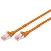 Oranžinis DIGITUS SFTP LAN cable, patch 6 cat, 0.5m, oranžinis, 2xRJ45, DK-1644-005/OR