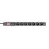 DIGITUS PDU 1U 7xCEE7/5 FR-Ausgnge 230V/16A juodas