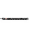 DIGITUS PDU 1U 8xCEE7/5 Ausgnge 230V/16A juodas