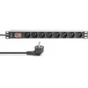 DIGITUS PDU 1U 8xCEE7/5 Ausgnge 230V/16A juodas