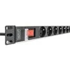DIGITUS PDU 1U 8xCEE7/5 Ausgnge 230V/16A juodas