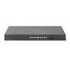 Šakotuvas Digitus 16-PORT GBIT SWITCH 19ZOLL UNMA - 2-PORT GBIT SFP UNMA POE SWITCH
