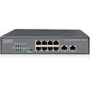 Šakotuvas Digitus 8 prievadų Fast Ethernet PoE jungiklis + 2 prievadų Uplink DN-95323-1 10/100 Mbps (RJ-45), nevaldomas, stalinis, maitinimo tipas vidinis, eterneto LAN (RJ-45) jungtys 8