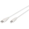 USB kabelis Digitus USB-A - USB-B 1,8 m smėlio (AK- 300105- 018- E)