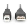 Digitus DB-300102-018-S USB 2.0 kabelis tipas A - B M/M, 1,8 m, juodas