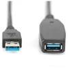 Assmann Electronic DIGITUS prailginimo kabelis USB 3.0 SuperSpeed Type USB A/AM/F aktyvus juodas 15m