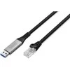 Kabelis USB Digitus USB-A - RJ-45 15 m Juodas (AK-300600-150-S)