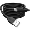 „Digitus Silicone“ USB-A - USB-C jungiamasis kabelis, USB 2.0 60W, 0,5m Juodas