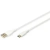 Kabelis USB Digitus USB-A - USB-C 2 m Baltas (AK-300340-020-W)