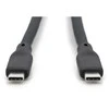 Digitus Silikoninis jungties laidas USB-C - USB-C, USB 3.2 Gen1 5G 4K 100W, 2m juoda