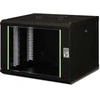 Digitus | Prie sienos tvirtinama spintelė | DN-19 07-U-SW | IP apsaugos klasė: IP20; Priekinės durys: Stiklinės durys, vienos pusės atidaromos; Spintelės tipas: Prie sienos tvirtinama spintelė; Įrangos montavimo gylis min.-maks.: 305-370 mm; Keliamoji galia: 100 kg; Matmenys 420 x 600 x 450 mm, | Juodas