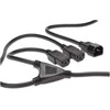 Assmann Electronic DIGITUS maitinimo laido skirstytuvo kabelis C14 - 2x C13 M/F 1.7m H05VV-F3G 1.0qmm/0.75qmm bl