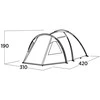 „Easy Camp“ šeimyninė palapinė | Kinn 5 | 5 asmuo(-ys) | Žalias