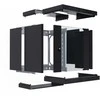 Efb Elektronik EFB 19" Wandgehäuse X-Rack mit Glastür 400-600mm 12HE schw.