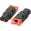 Efb Elektronik Kabelis zasilający Digitus Złącze zasilające do zarobienia Assmann IEC LOCK + OPEN/IEC C13 Ż - IEC-PA130100BK