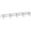 Efb Elektronik EFB 48,26cm 19 cali 1HE Panel prowadzenia kabli su 5 uchwytami su tworzywa sztucznego RAL7035 pilka 70mm ilgis uchwytu