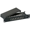 Efb Elektronik EFB EFB mažasis skydelis 8 xRJ45 CAT .6 A, 1HE 10 ", Wandbef., Grau