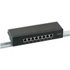 Efb Elektronik EFB Mini-Patchpanel STP 8xRJ45 Cat.6A, 10 1HE, RAL9005 juodas
