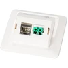 Efb Elektronik EFB Multifunktions-Rahmenset mit 1-und 2-Port Adapteris Keystone Format(HDMI,USB,