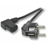 Efb Elektronik EFB Netzkabel Schutzkontakt 90°-C13 90°,sw,2.0m,3x0.75mm