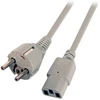 Efb Elektronik EFB Netzkabel Schutzkontakt 180°-C13 180°,grau,2.0m,3x0.75mm