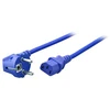 Efb Elektronik EFB Netzleitung Schutzkontakt 90 - C13 180, blau, 1,8 m, 3 x 0,75 mm