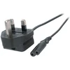 Efb Elektronik EFB Netzleitung UK BS1363A - C7 180, juodas, 3,0 m, 2 x 0,75 mm