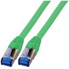 EFB EFB RJ45 patch kabelis S/FTP Cat6A Superflex LSZH ŽALIAS Ilgis 1,5 m 10 Gbit 500 MHz 100 % varis su Cat 7 žaliu kabeliu