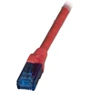 Efb Elektronik EFB RJ45 Patchkabel Cat.6A U/UTP LSZH Premium 500MHz raudona 0,15m